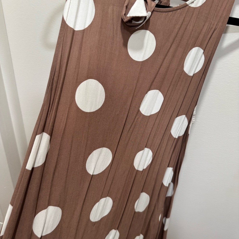 LOFT Polka Dot Sleeveless Dress - Picture 5 of 9